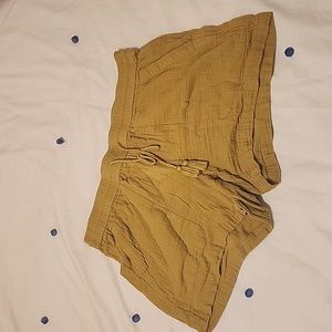Mustard shorts